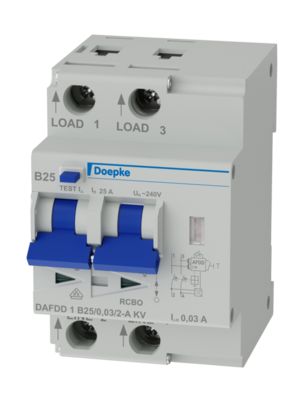 Выключатель противопожарный Doepke DAFDD 1 B25/0,03/2-A KV (09961504)