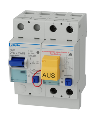 УЗО Doepke DFS 2 025-2/0,03-A KV Twin (09124009)