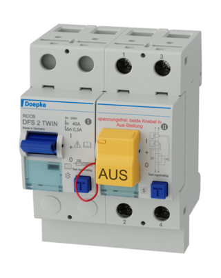 УЗО Doepke DFS 2 040-2/0,30-A S Twin (09136015)