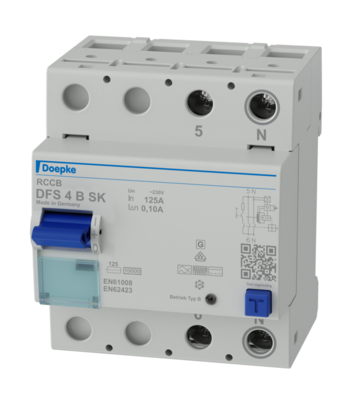 Устройство защитного отключения Doepke DFS 4 125-2/0,10-B SK (09175698)