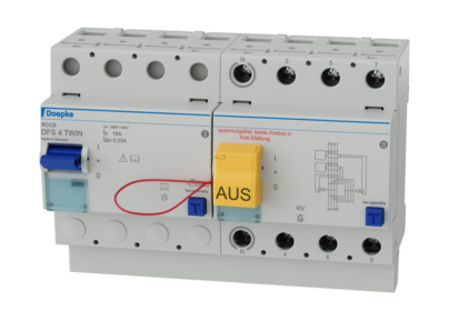 УЗО Doepke DFS 4 016-4/0,03-A KV Twin (09114809)